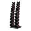 JORDAN 10 Pair Vertical Dumbbell Rack 1-10kg & 2kg-20kg Black - obrazek 2